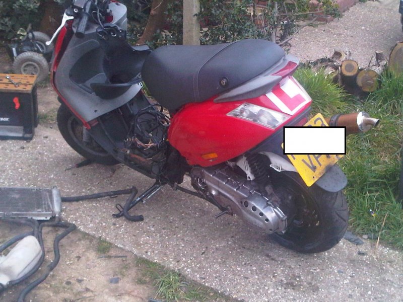 My zip 172 conversion (big wheel) | Scooter Shack Scooter Forum